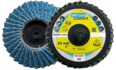 Klingspor MST 624 Supra Mini Abrasive mop disc - convex for Steel, Stainless steel