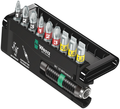 Wera Bit-Check 10 BiTorsion 1, 10 pieces