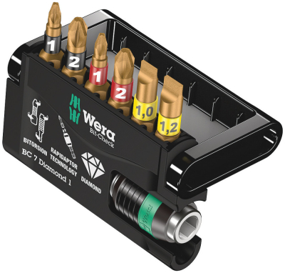 Wera Bit-Check 7 Diamond 1, 7 pieces
