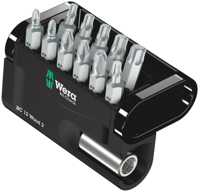 Wera Bit-Check 12 Wood 2, 12 pieces