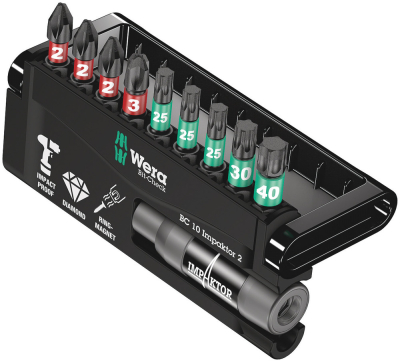 Wera Bit-Check 10 Impaktor 2, 10 pieces