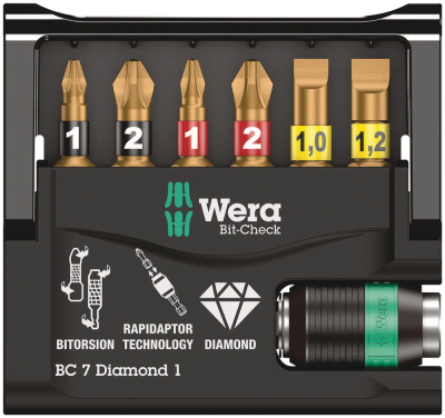 Wera Bit-Check 7 Diamond 1 SB, 7 pieces