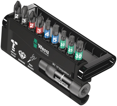 Wera Bit-Check 10 Impaktor 1 SB, 10 pieces