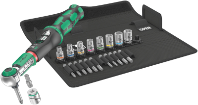 Safe-Torque A 2 Set 1, 1/4Inch hexagonal, 2-12 Nm, 23 pieces