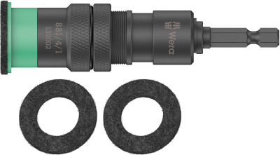 Wera 881/4/1 SB Bit holder with variable screw depth limitation, 1/4Inch x 95 mm