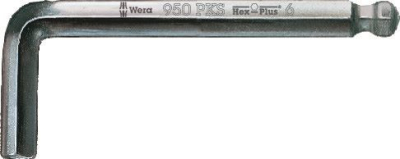 Wera 950 PKS L-key, metric, chrome-plated