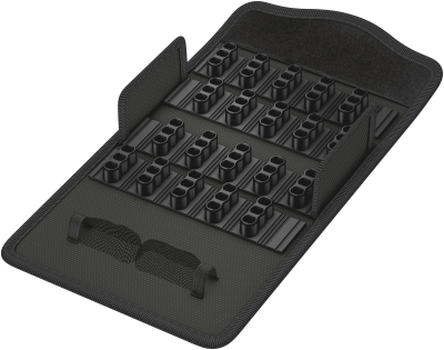 Wera 9410 Textile Box Bit-Safe 61, empty, 140 x 83 x 45 mm