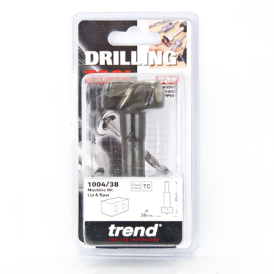 Trend 1004/38TC Lip and spur two wing bit 38mm diameter