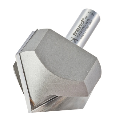 Trend 10/12X1/2TC Chamfer V groove cutter 45 degrees x 51mm dia