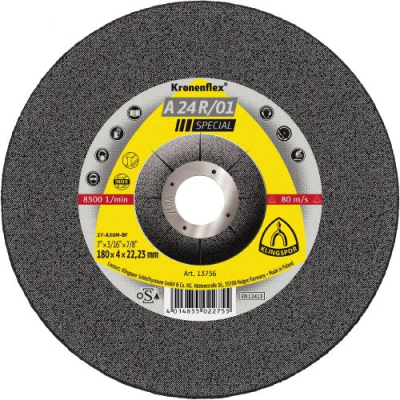 Klingspor A 24 R, 01 Special Kronenflex grinding discs for Steel