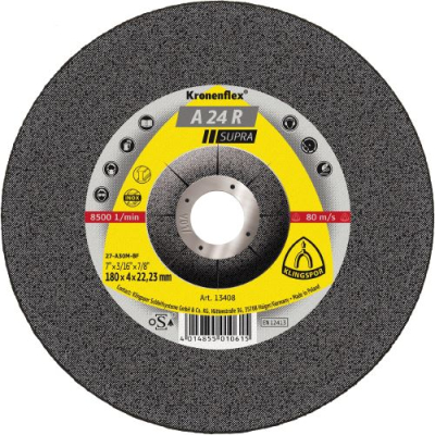 Klingspor A 24 R Supra Kronenflex grinding discs for Steel
