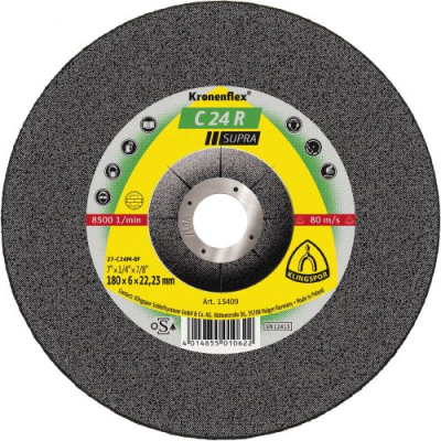 Klingspor C 24 R Supra Kronenflex grinding discs for Stone, Concrete