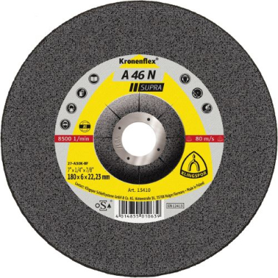 Klingspor A 46 N Supra Kronenflex grinding discs for Aluminium