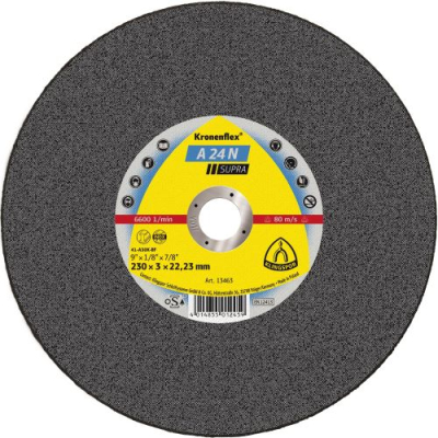 Klingspor A 24 N Supra Kronenflex cutting-off wheels 2,0 - 3,2 mm for Stainless steel