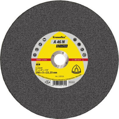 Klingspor A 46 N Supra Kronenflex cutting-off wheels 2,0 - 3,2 mm for Aluminium