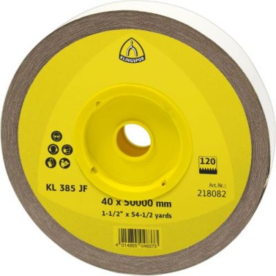 Klingspor KL 385 JF Rolls with cloth backing for Metals, NF metals
