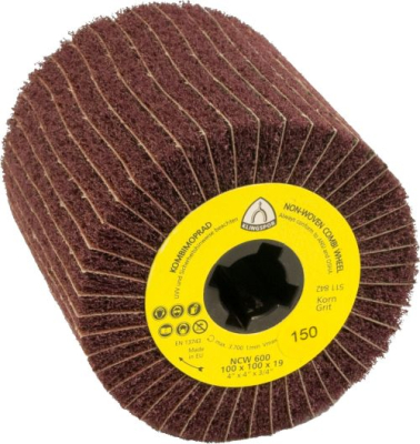 Klingspor NCW 600 S Satin finishing drums for Stainless steel, Metals