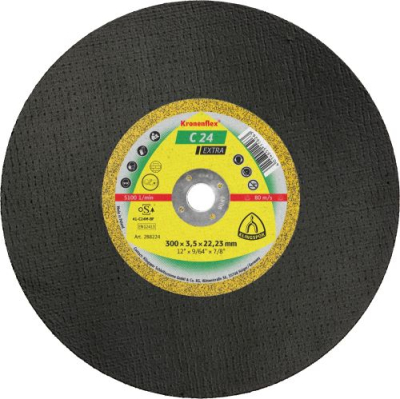 Klingspor C 24 Extra Kronenflex large cutting-off wheels for Stone, Concrete
