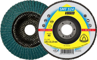 Klingspor SMT 324 Extra Abrasive mop discs for Stainless steel, Steel