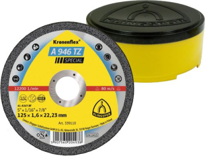 Klingspor A 946 TZ Special Kronenflex cutting-off wheels 1,6 - 1,9 mm for Steel, Stainless steel