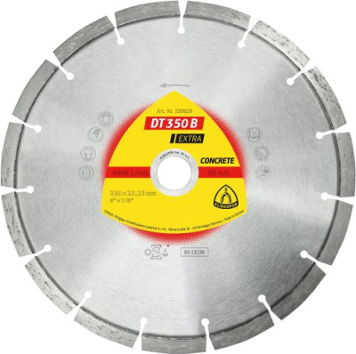 Klingspor DT 350 B Extra Diamond cutting blades for angle grinders for Concrete