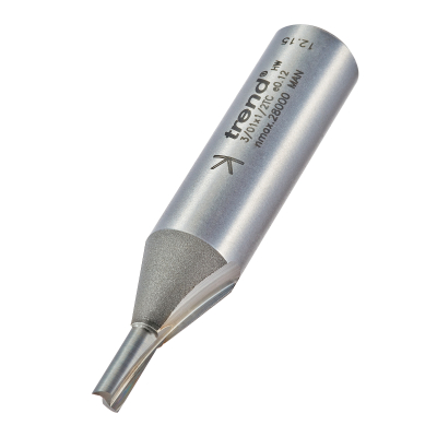 Trend 3/01X1/2TC Two‑Flute Carbide Router Bit – 4 mm Ø × 11 mm Cut