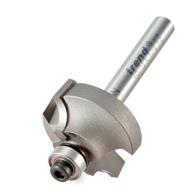 Trend 40/13X1/4TC Bearing guided ovolo cutter 6.3mm radius