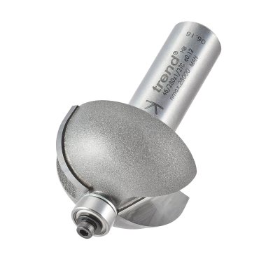 Trend 46/280X1/2TC Bearing guided cove cutter 12.7mm radius