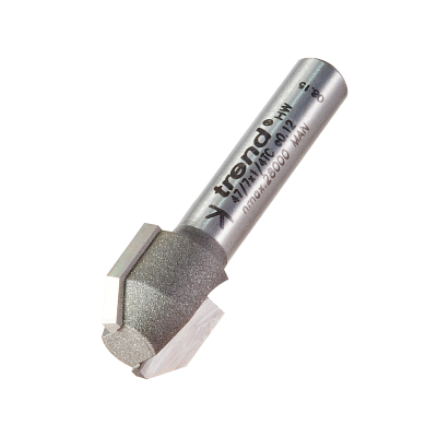 Trend 47/7X1/4TC Combi trimmer cutter 12.7mm diameter C1=9 C2=4mm length