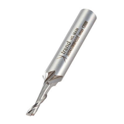 Trend 50/04X8MMHSSE Helical plunge cutter 4mm diameter