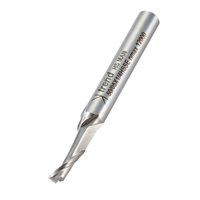 Trend 50/05X1/4HSSE Aluminium cutter 5mm diameter