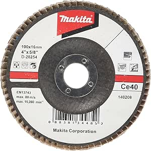 MAKITA FLAP DISCS - FIBRE GLASS ANGLED - CERAMIC ALUMINIUM OXIDE