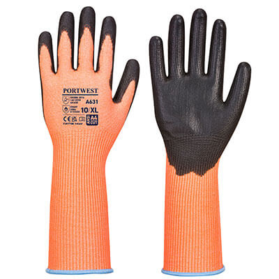 PORTWEST A631 Vis-Tex Cut Glove Long Cuff