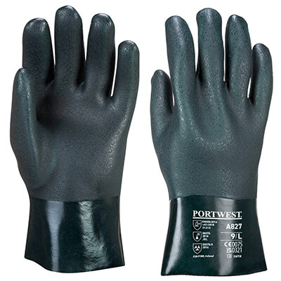 PORTWEST A827 Double Dipped PVC Gauntlet 27cm
