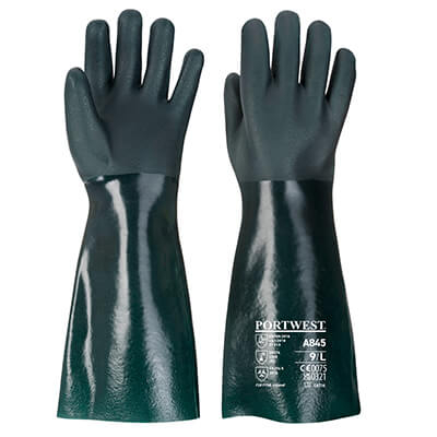 PORTWEST A845 Double Dipped PVC Gauntlet 45cm