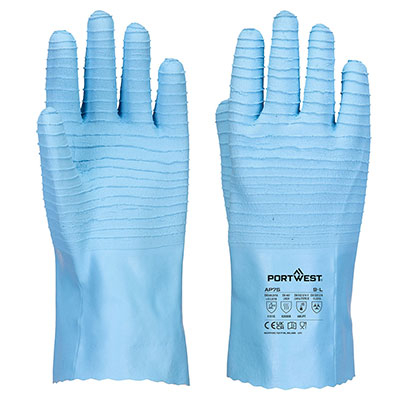 PORTWEST AP75 FD Chemical B Latex Gauntlet Glove