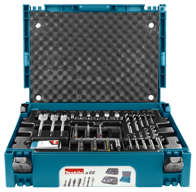 MAKITA B-43044 66PC DRILL AND BIT SET IN A MAKPAC CASE