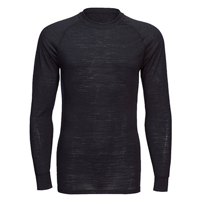 B183 - Merino Wool Crewneck Baselayer Top