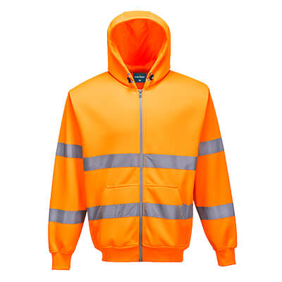 PORTWEST B305 Hi-Vis Zip Front Hoodie