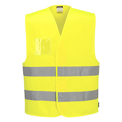 PORTWEST C475 Hi-Vis Vest - Dual ID Holder