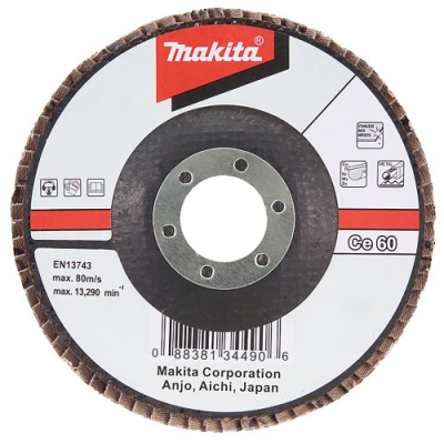 MAKITA FLAP DISCS - FIBRE GLASS FLAT - CERAMIC ALUMINIUM OXIDE