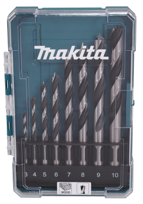 MAKITA D-77257 8PC WOOD BRAD POINT BIT SET
