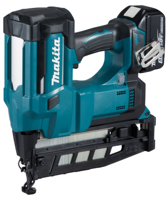 Makita DBN600RTJ 18V LXT 16Ga Brad Nailer Kit – With 2x 5.0Ah Batteries & Charger