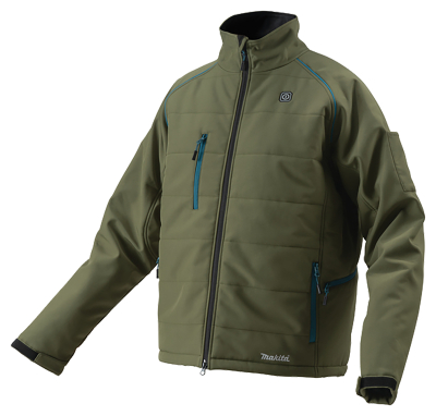 Makita 18V DCJ205F2LO Heated Jacket LXT with 1x 3.0Ah Battery and DC18SD Charger - XXL