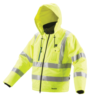 Makita DCJ206 18V LXT Heated Hi-Vis Jacket – EN ISO 20471 Class 3 (Body Only)