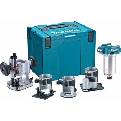Makita DRT50ZJX3 18V LXT Brushless Router/Trimmer – Multi-Base Kit, Body Only