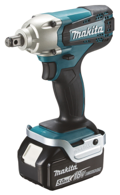 Makita DTW190RTJ 18V LXT Impact Wrench Kit – 190Nm, 2x 5.0Ah Batteries, Charger & Makpac Case