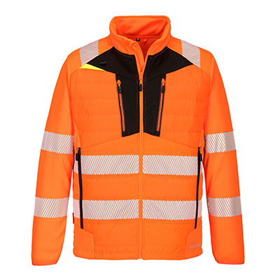 PORTWEST DX473 DX4 Hi-Vis Hybrid Baffle Jacket