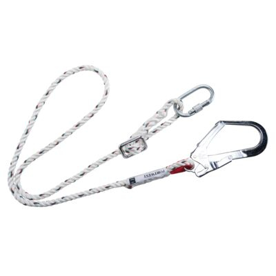 Portwest FP22WHR Adjustable 2m Restraint Lanyard   White  R