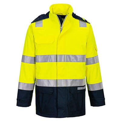PORTWEST FR605 Bizflame Rain+ Hi-Vis Light Arc Jacket